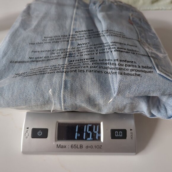 Levis 550 Relaxed Fit Light Wash Denim Jeans 40x32 Mens Vintage 1990s - Picture 13 of 15